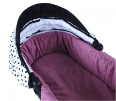 Polstrování do korbičky s matraci VELVET / oboustranné - vzor 6