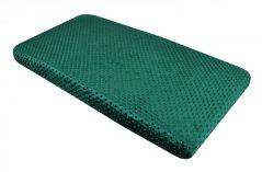 Prostěradlo do postýlky 60 x 120 cm - Minky / Zelená