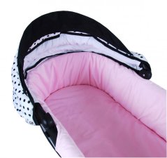 Polstrování do korbičky s matraci VELVET / oboustranné - vzor 1