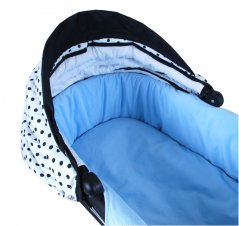 Polstrování do korbičky s matraci VELVET / oboustranné - vzor 2