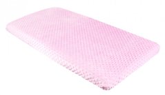 Prostěradlo do postýlky 60 x 120 cm - Minky / Růžová