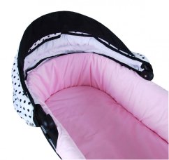 Polstrování do korbičky s matraci VELVET / oboustranné - vzor 1