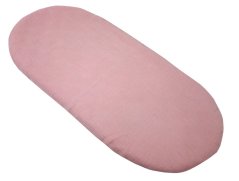Mušelínové prostěradlo do kočárku /růžové