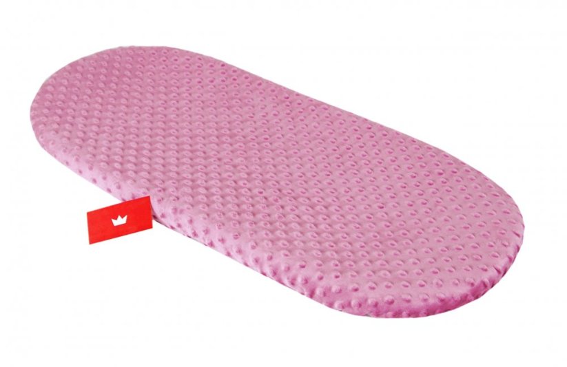 Minky prostěradlo do kočárku / Bordo