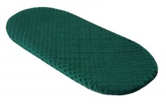 Minky prostěradlo do kočárku / Tmavě zelená